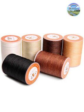 Waxed Polyester Cord 0.8mm 180ft per Roll for Bracelets Leather Sewing